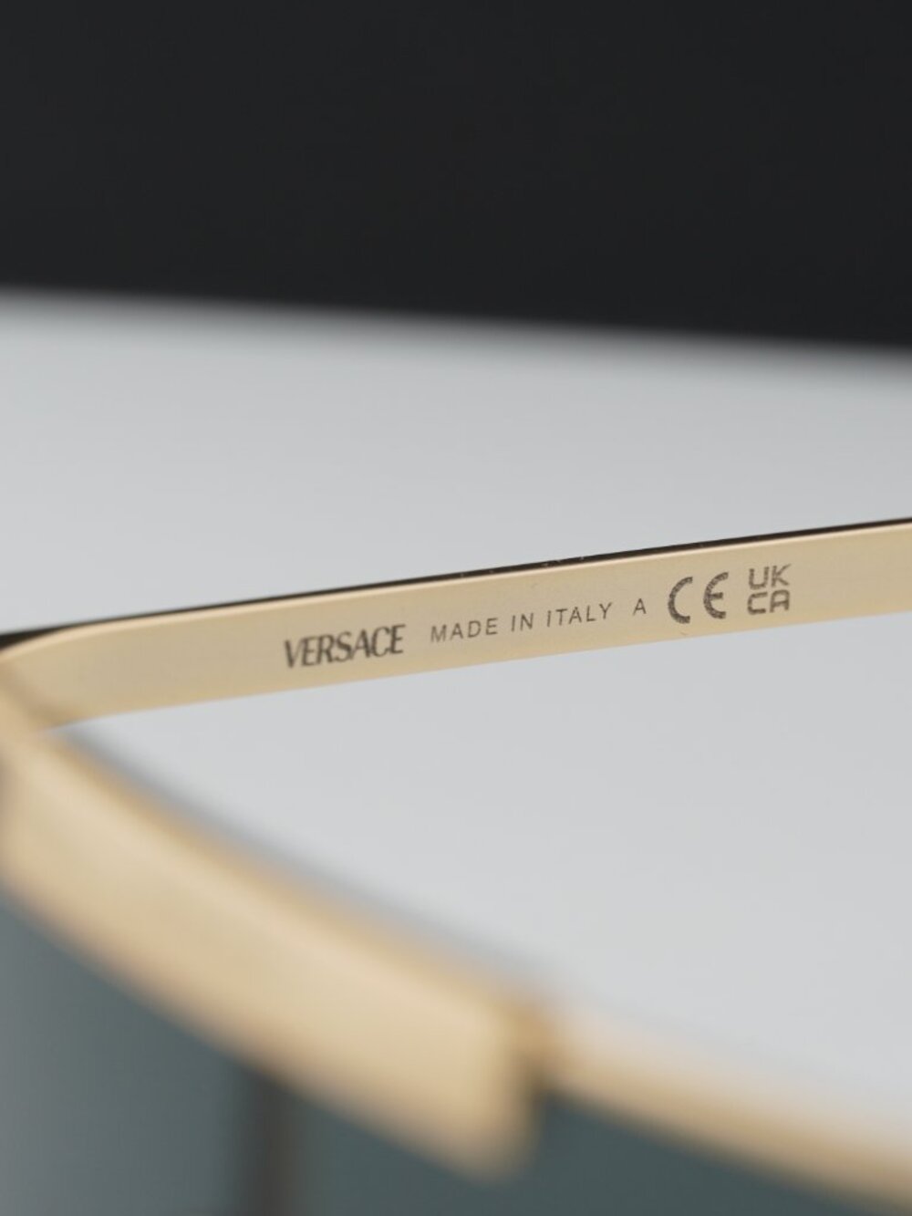Versace VE2293 1002/87 Square Sunglasses – Gold/Grey - Picture 7 of 9